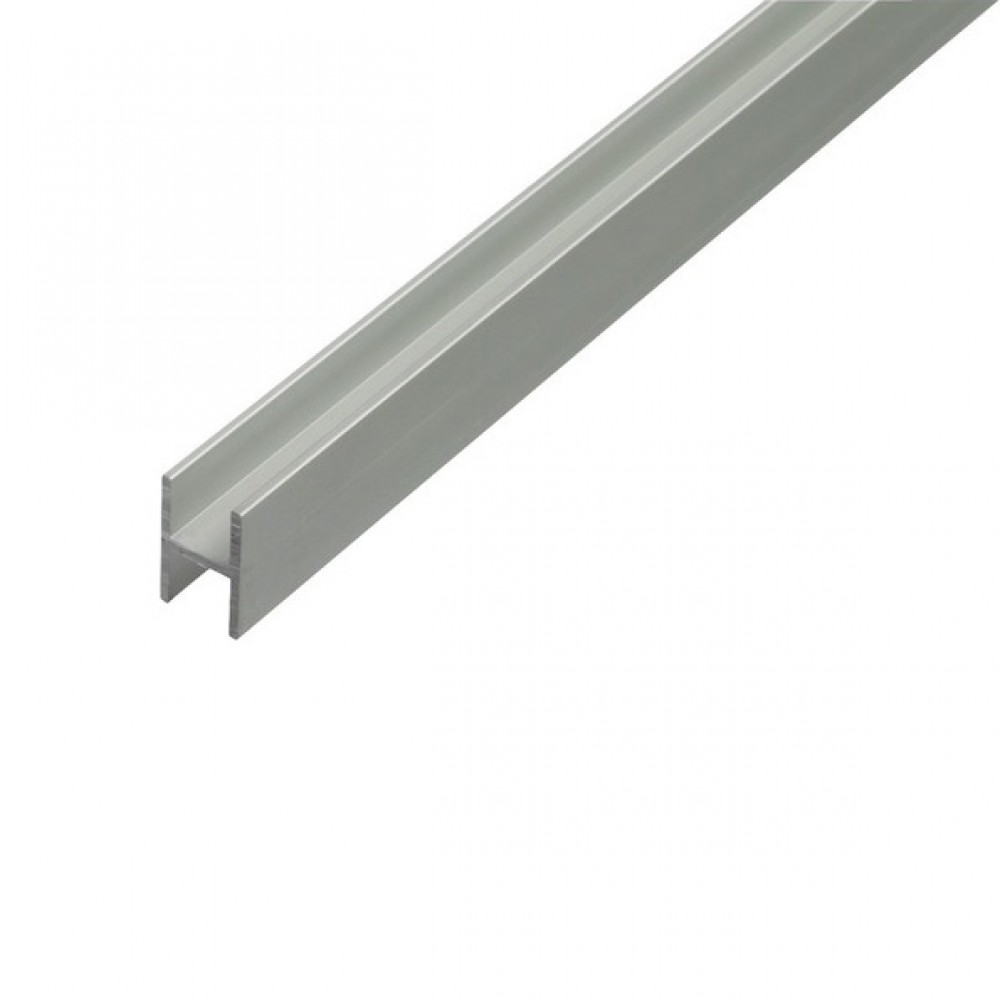 Hliníkový profil H, 12x9,1x1,3mm, 100cm, stříbrný elox