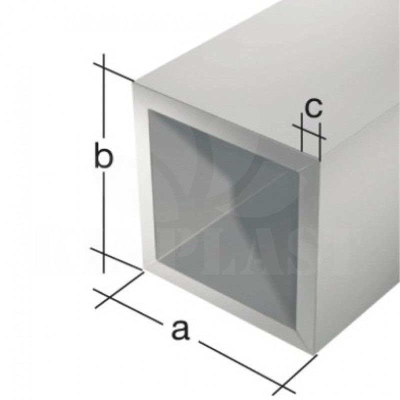 Hliníkový profil AHJ20K0, 20x20x1,5mm, 100cm, stříbrný elox