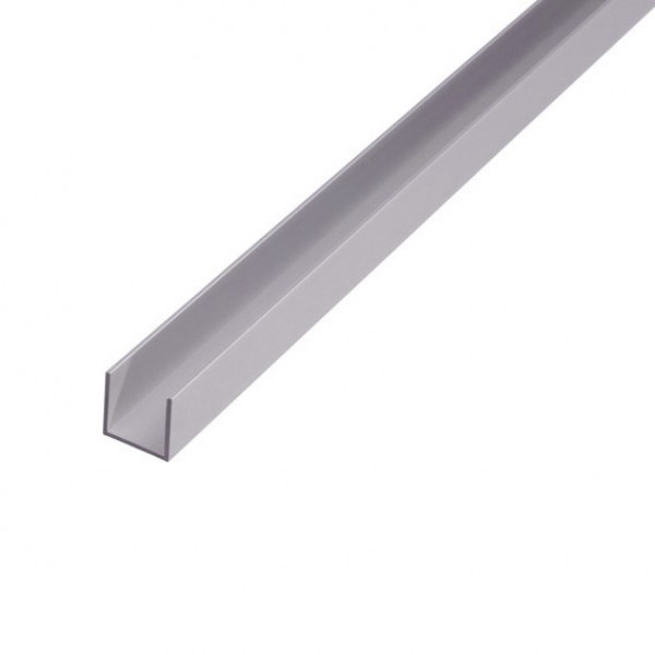 Hliníkový profil U, 15x15x2mm, 100cm, stříbrný