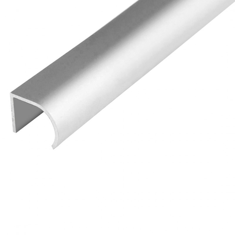 Hliníkový profil U madlo, 19x25mm, 100cm, stříbrný elox