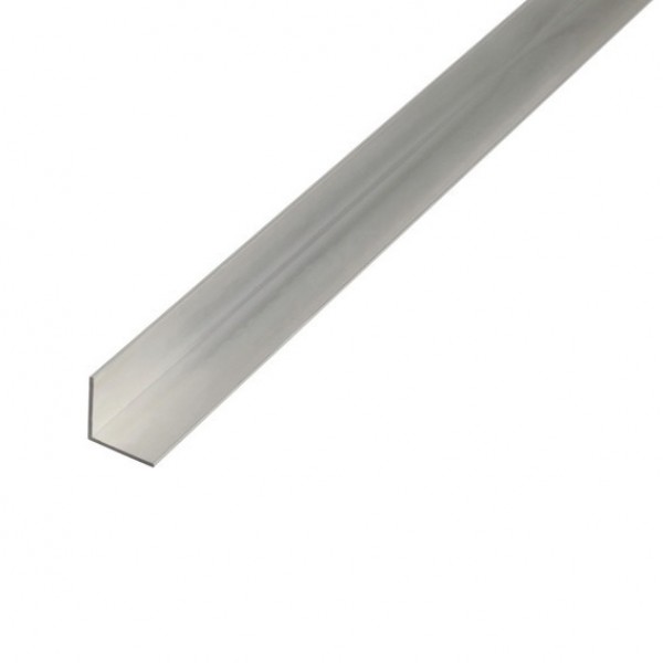 Hliníkový profil L, 20x20x2mm, 100cm, stříbrný