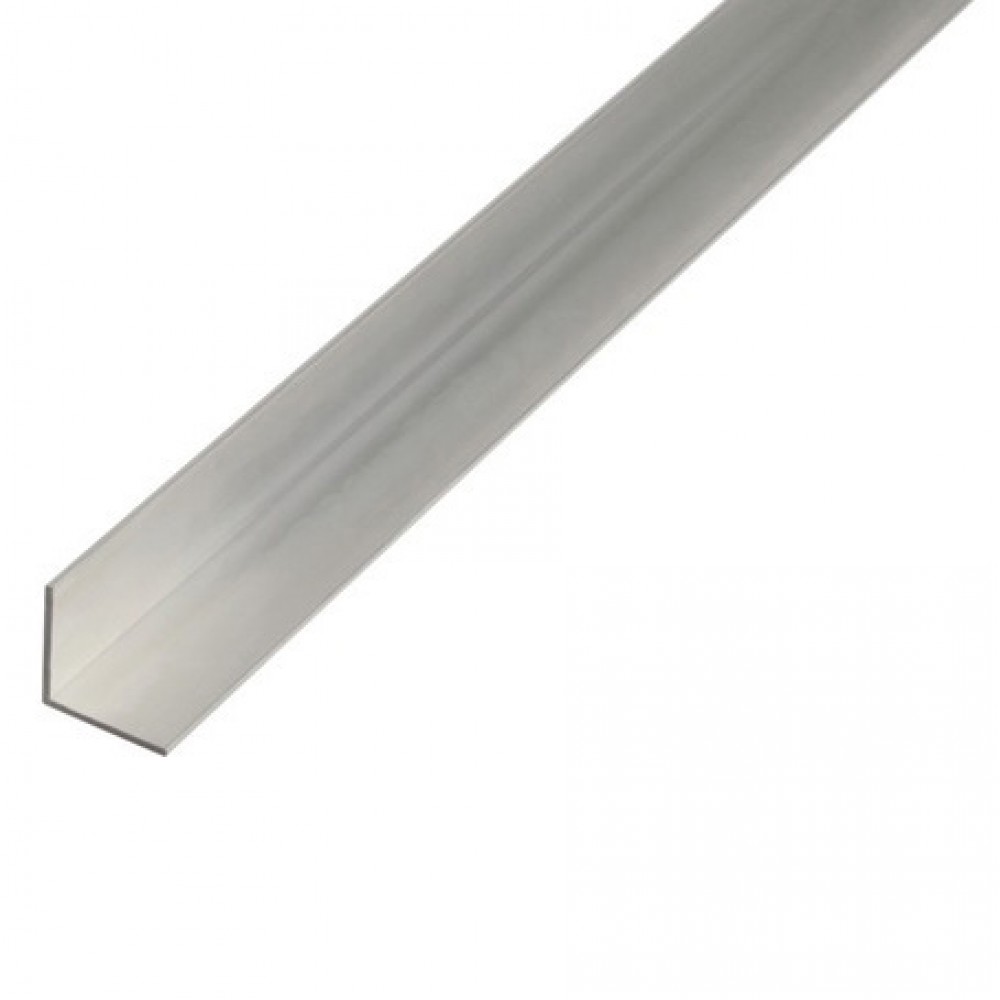 Hliníkový profil L, 25x25x2mm, 100cm, stříbrný elox
