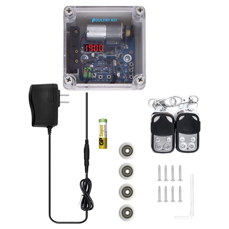 Automatické otevírání dvířek - strojek Poultry kit Vertical Premium