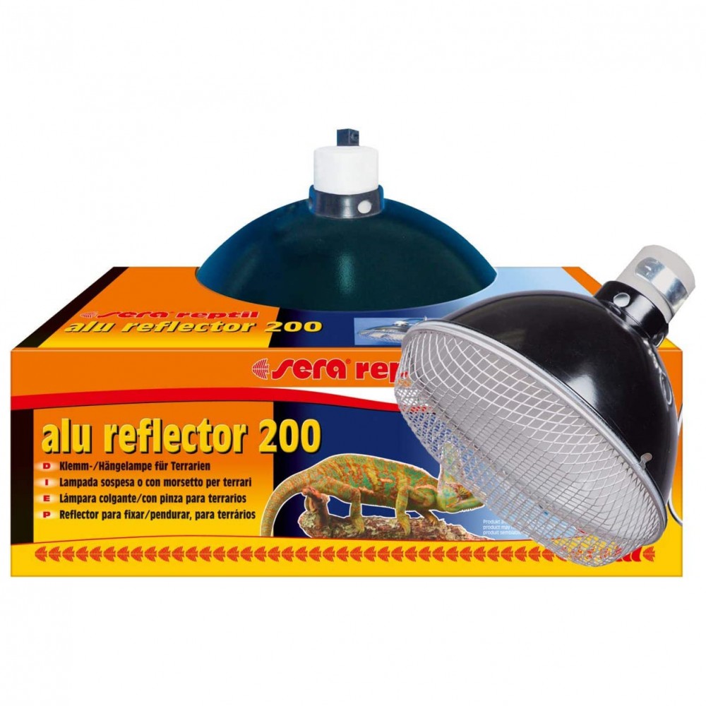 Hliníkový reflektor - průměr 20 cm, 250 W, vyhřívací reflektor pro kuřata a křepelky s ochrannou mřížkou