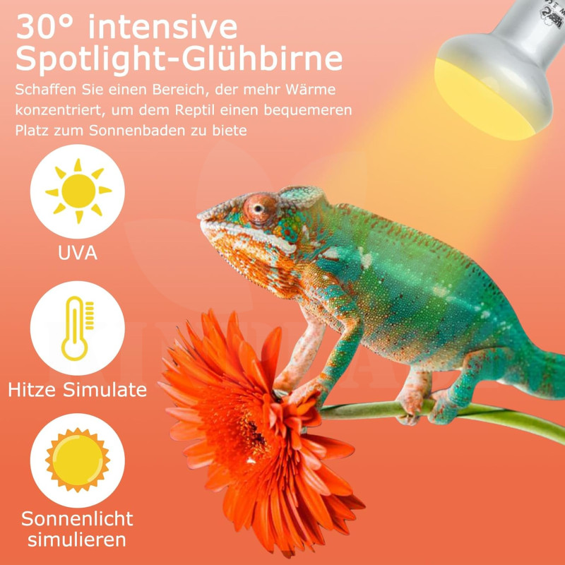 Infražárovka Lucky Herp 75 W, čirá tepelná lampa pro ohřev a světlo pro kuřata a křepelky, 2 kusy v balení 