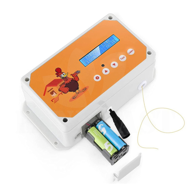 Automatické otevírání a zavírání kurníku Technik Coop Komplet 250x330, 230V + 4x baterie AA, kompletní sada s dvířky