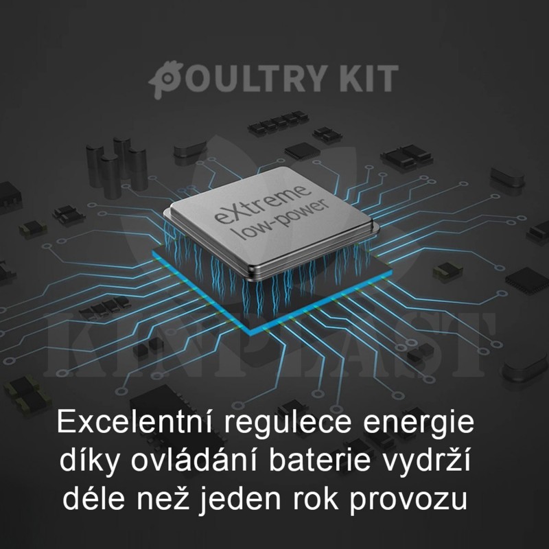 Automatická dvířka kurníku - sada Poultry kit Premium 230V + baterie, solární panel, sada s dvířky 22 x 33 cm