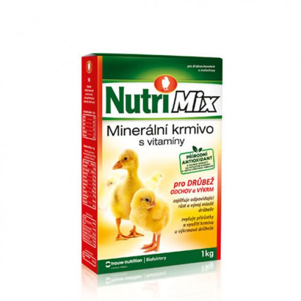 Nutri Mix pro kuřata, kachňata, křepelky a ostatní drůbež, výkrm a odchov 1 kg