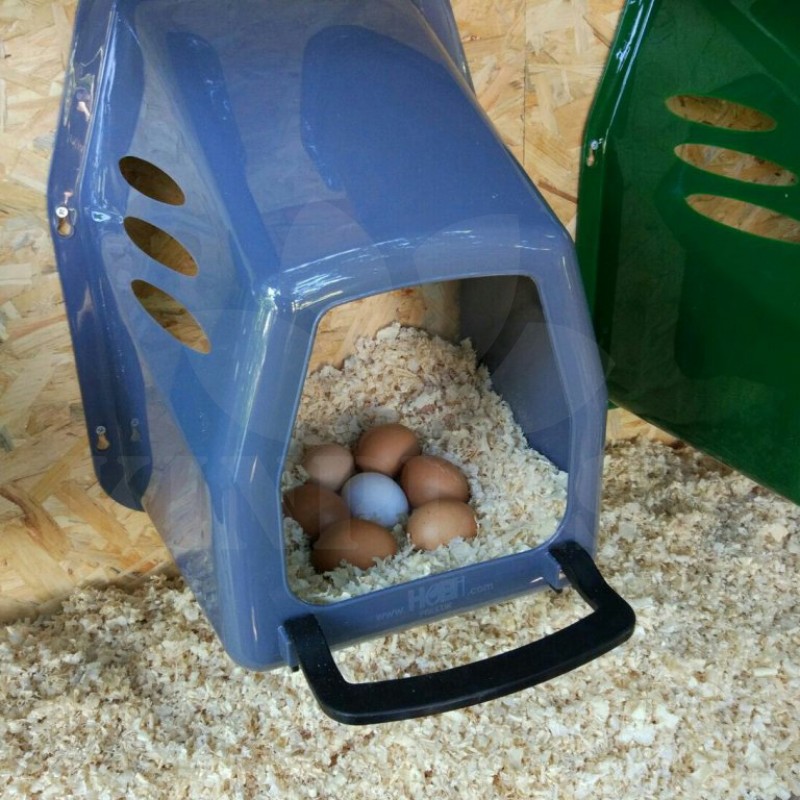 Hnízdo snáškové pro slepice, kukaň plastová s miskou, jednomístná na vejce pro kukaň 37 x 37 x 46 cm
