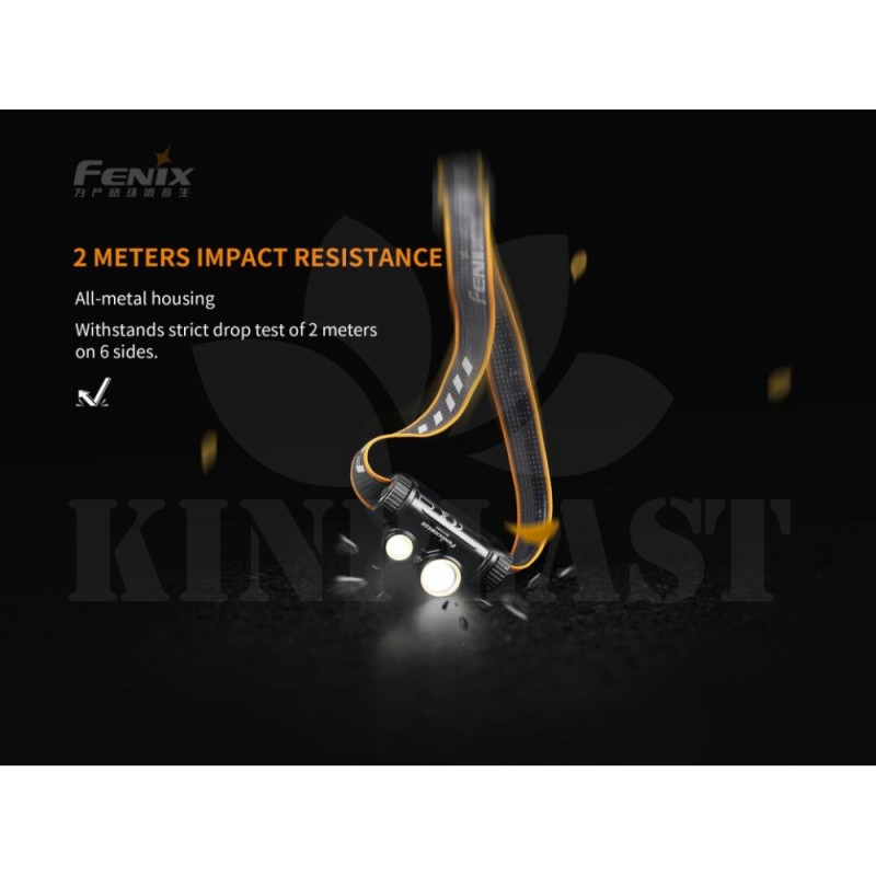 Čelovka Fenix HM65R IP68 1400 lm 300 h 3400 mAh, dálkový a široký reflektor pro zahradní noční život