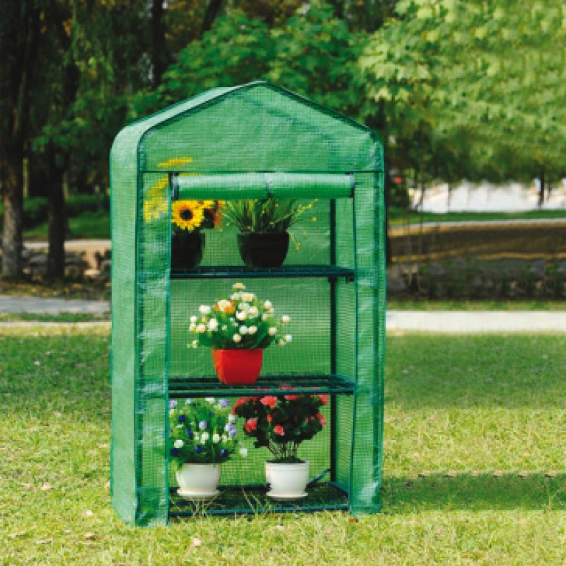 Zahradní fóliovník Greenhouse, kašírovaná folie 70 x 50 x 130 cm