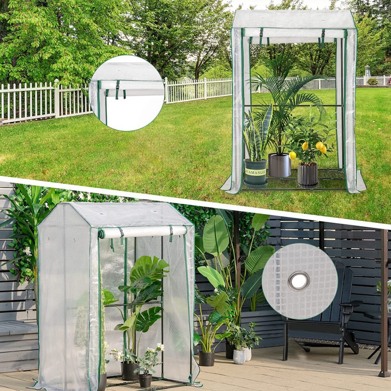 Zahradní fóliovník LH,  stabilní konstrukce s fólií na rajčata, na zahradu, balkon 100 × 80 × 150 cm
