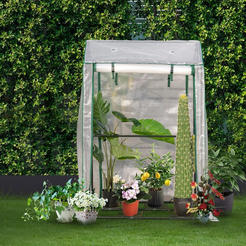 Zahradní fóliovník LH,  stabilní konstrukce s fólií na rajčata, na zahradu, balkon 100 × 80 × 150 cm