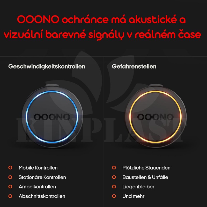Antiradar OOONO CO-DRIVER NO. 2, nový model 2025 do auta, varuje před kontrolami rychlosti a nebezpečnými místy