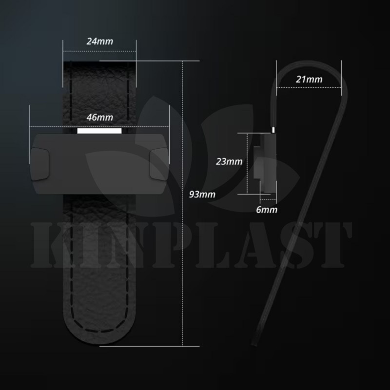 Antiradar Magnetický držák na clonu pro OOONO CO-Driver NO2,  kožená magnetická podložka s klipem pro sluneční clonu