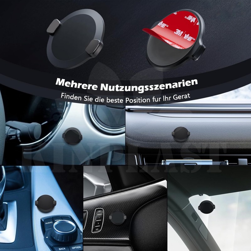 Antiradar Magnetický držák pro OOONO CO-Driver NO2, kovová super lepicí podložka pro sluneční clonu, přístrojovou desku