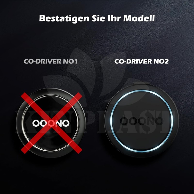 Antiradar Magnetický držák pro OOONO CO-Driver NO2, kovová super lepicí podložka pro sluneční clonu, přístrojovou desku