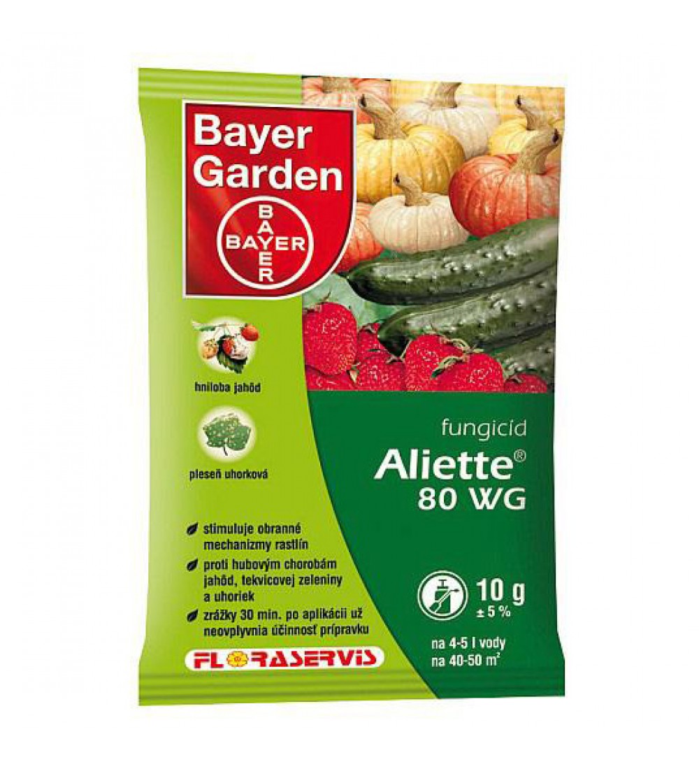 Aliette 80 WG 3x 10 g Fungicid k ochraně proti plísni na jahodníku a zelenině