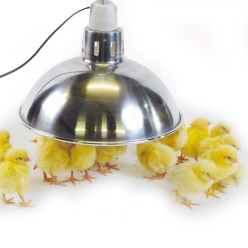 Hliníkový reflektor - průměr 30cm, Vyhřívací reflektor pro kuřata a křepelky