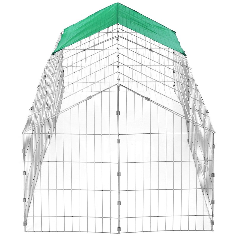 Výběh pro králíky, slepice a křepelky 180 x 75 x 75 cm, sedlová střecha