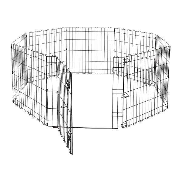Výběh přenosný, 8 mříží, 106,6 × 60,9 cm, pro psy, kuřata a králíčky