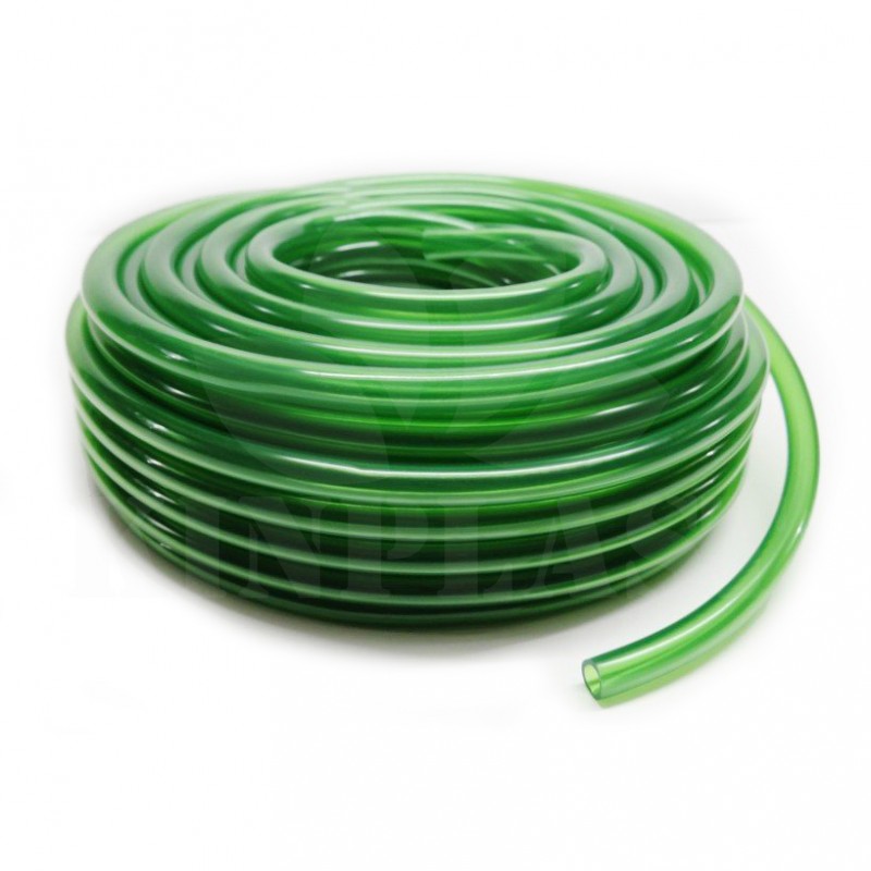 Distribuční hadice 9/12 mm, zelená, 10 m pro napáječky křepelek, pro spojky a tvarovky 9 mm