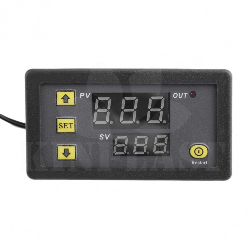 Digitální termostat panelový LCD 220V 20A W3230 s externím senzorem -50°C - +99°C