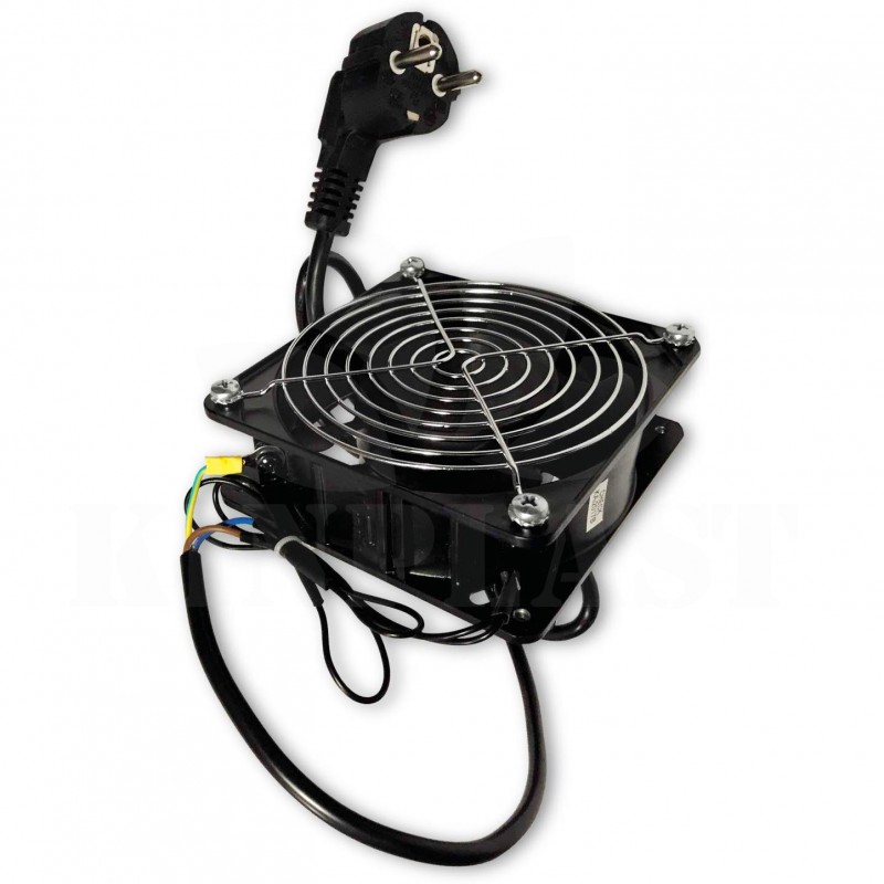 Ventilátor DP201AT 120 x 120 x 38 mm, 230 V, s mřížkou a kabelem