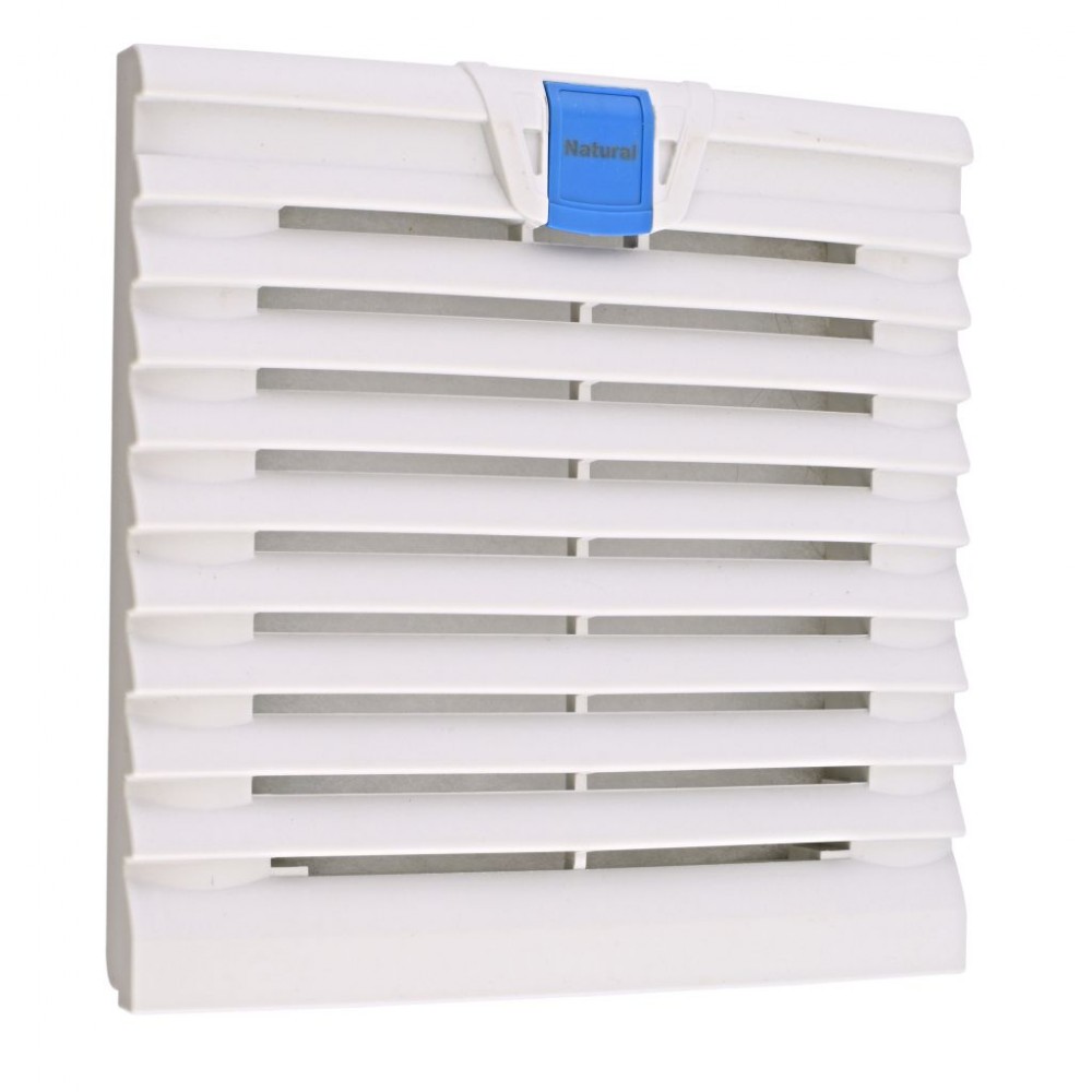 Plastová mřížka a krytem pro ventilátory 120 x 120 mm