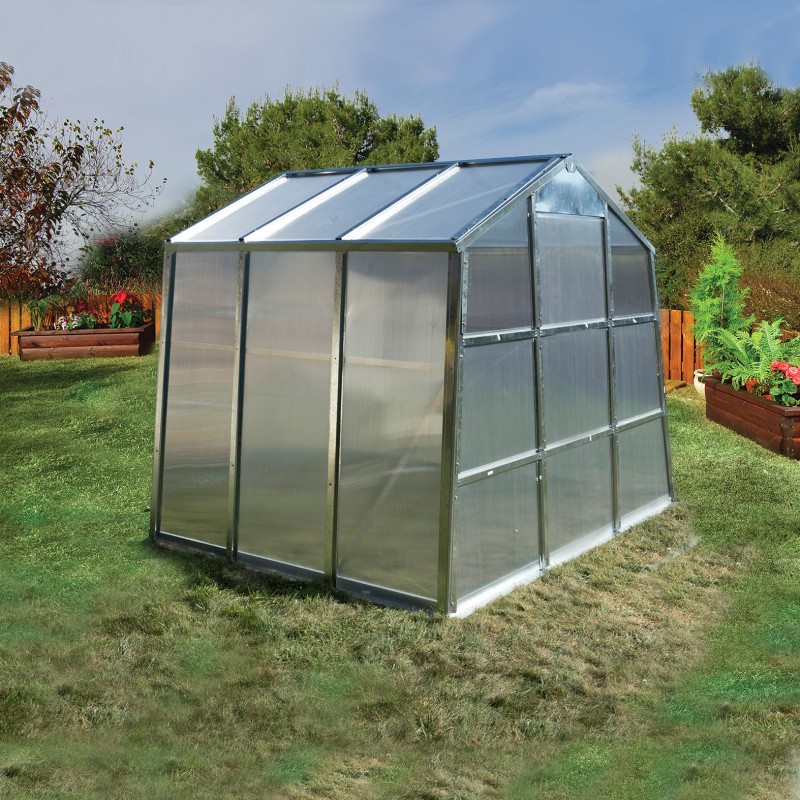 Skleník G21 48 - 251 x 191 cm, pozinkovaný s polykarbonátem