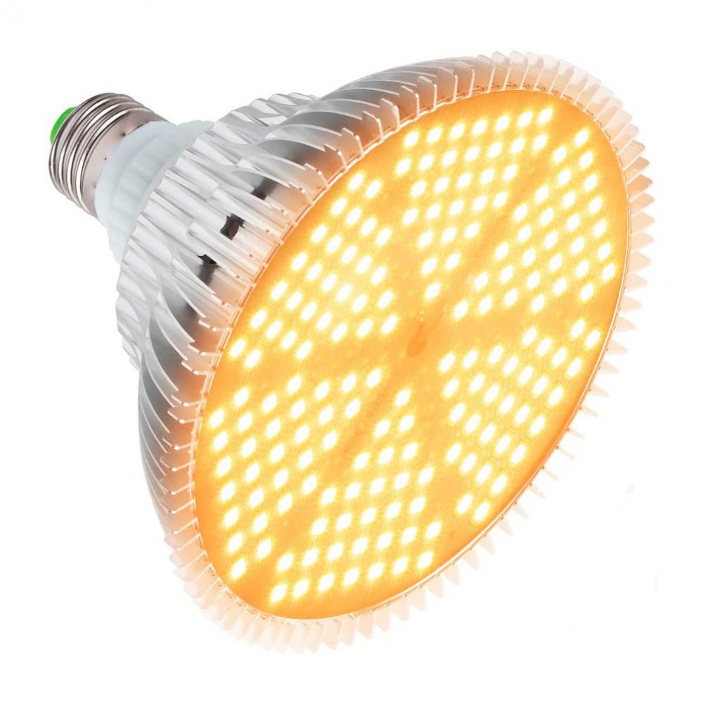 Grow LED žárovka 120 W Full, patice E27 pro růst rostlin 180 led diod