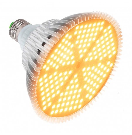 Grow LED žárovka 120 W Full, patice E27 pro růst rostlin 180 led diod