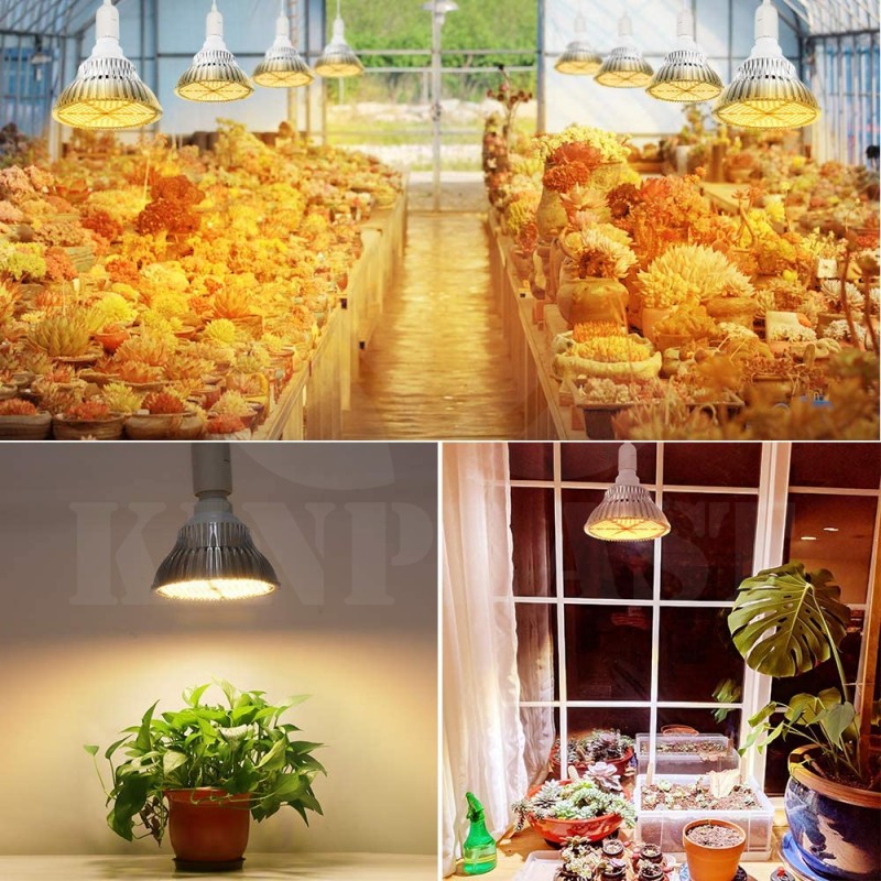 Grow LED žárovka 120 W Full, patice E27 pro růst rostlin 180 led diod