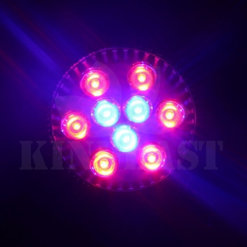 Grow LED žárovka 27 W Full, patice E27 pro růst rostlin 