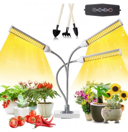 Growlight lampa na rostliny 315 LED, 150 W, plné spektrum, 3 režimy, 5 stupňů výkonu
