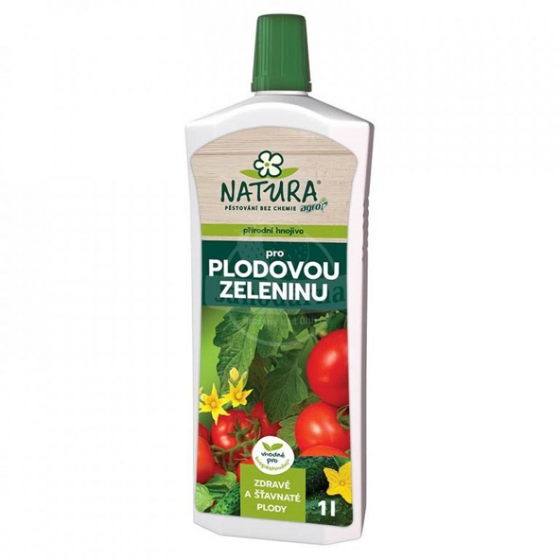 Přírodní hnojivo NATURA pro plodovou zeleninu  1l, kapalné hnojivo vhodné pro ekologické zemědělství