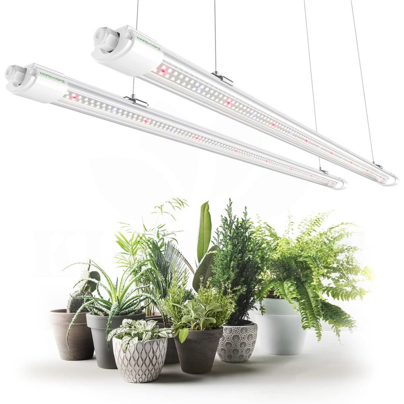Grow LED lampa pro pěstování rostlin VG80 ve sklenících, 60 × 120 cm, plné spektrum, 432 LED diod, 10000 lumenů 