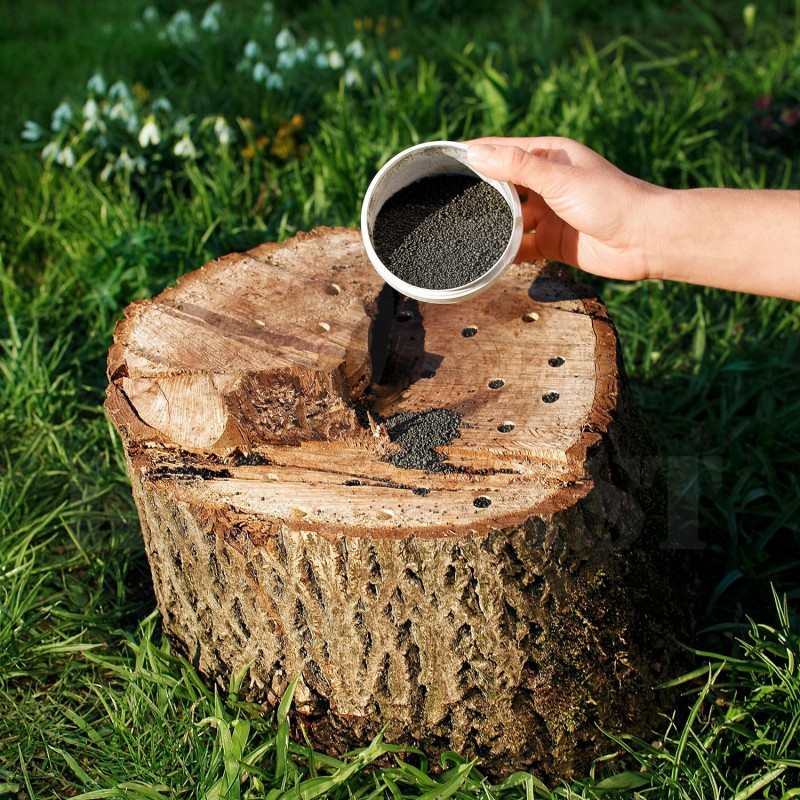 Odstraňovač kořenů Root Destroyer Remover Wenko granulát 1500 g, urychlovač rozkladu dřeva 