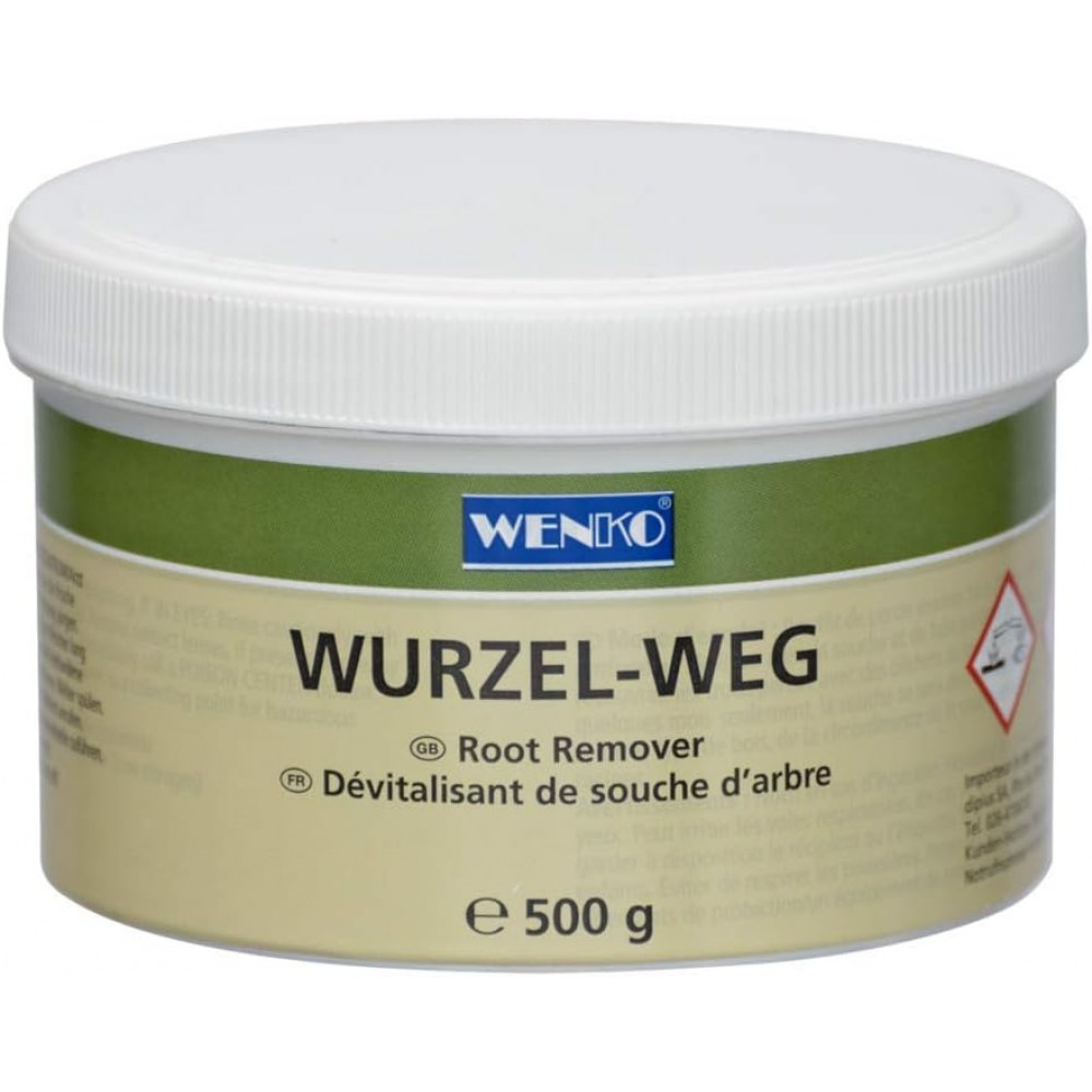 Odstraňovač kořenů Root Destroyer Remover Wenko granulát 500 g, urychlovač rozkladu dřeva 