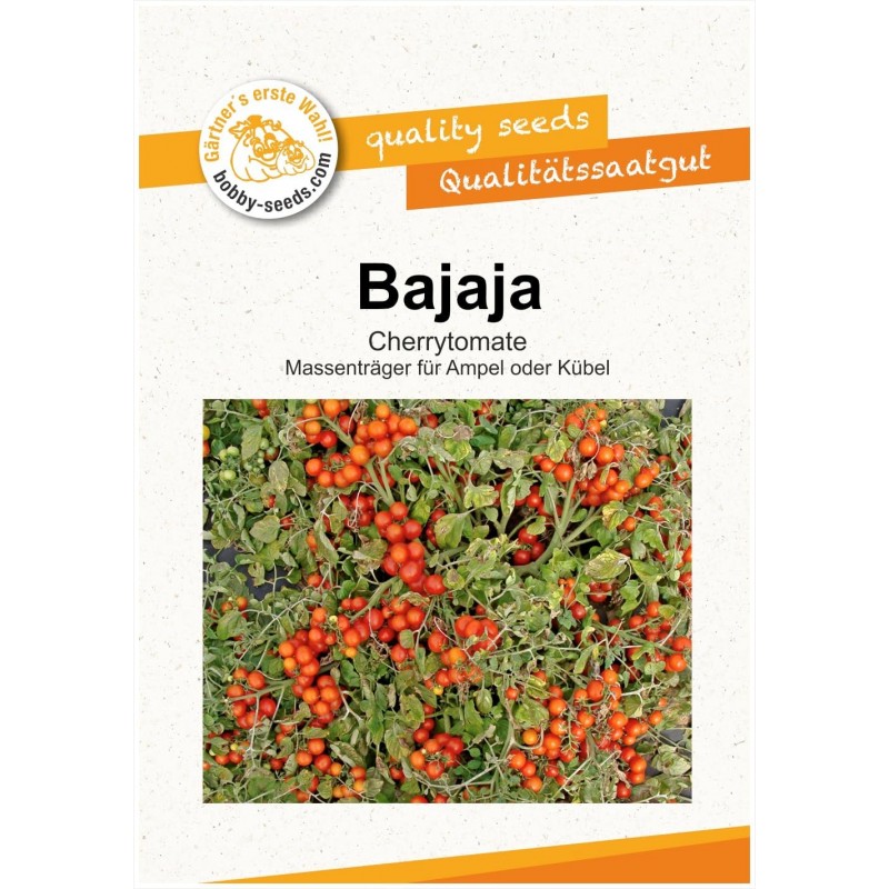 Rajčata Bajaja - Sada BIO semen, rajčat z biologického zemědělství, sada na balkon,  pro truhlík a květináč