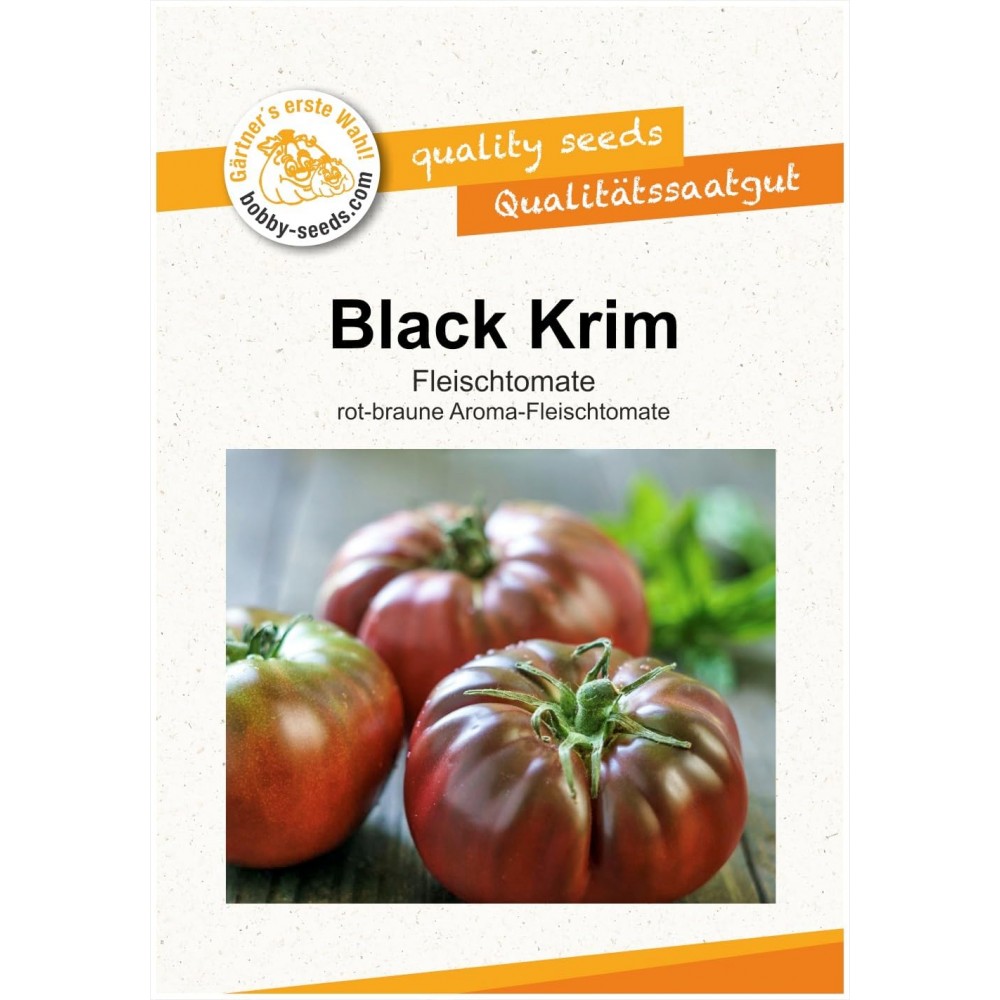 Rajčata Black Krim - Sada BIO semen, rajčat z biologického zemědělství, sada na zahradu,  pro skleník a záhon