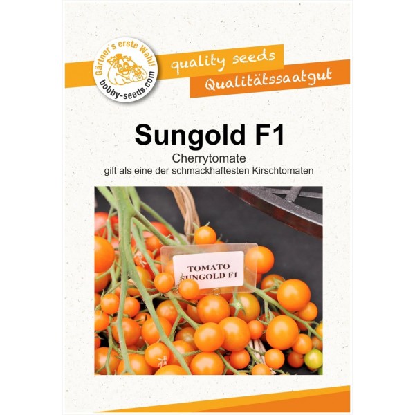 Rajčata Sungold F1 Cherry - Sada BIO semen, rajčat z biologického zemědělství, sada na zahradu,  pro skleník a záhon