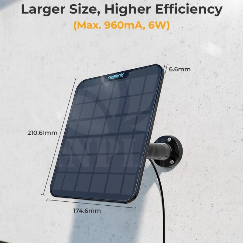 Ventilátor pro skleník 20 cm s baterií 10000 mAh, se solárním panelem na USB, čtyři režimy řízení rychlosti 