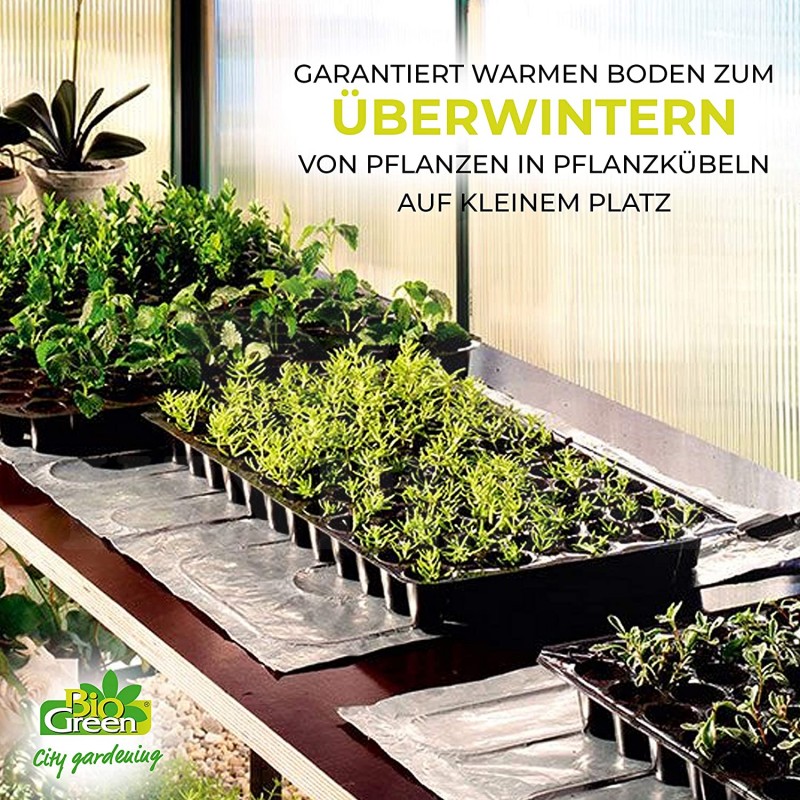 Výhřevná rohož Bio Green 40 x 75 cm + termostat,  ideální pro pěstování ze semen a rozmnožování řízků