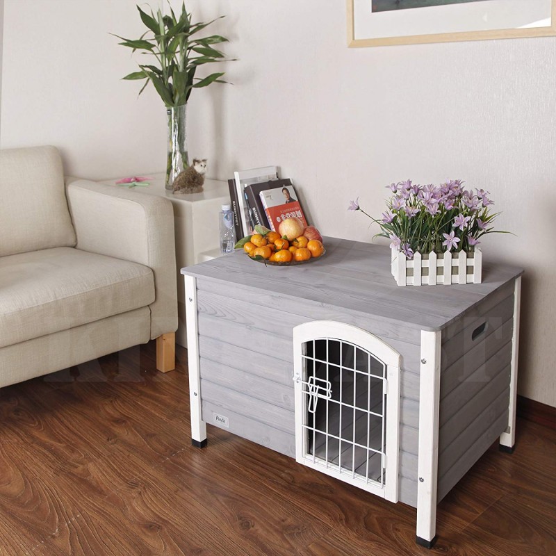 Domeček pro psa a kočku Petsfit, 80 x 54 x 53 cm, s křížovou bránou