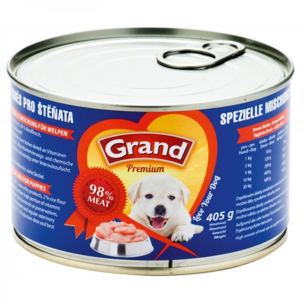 GRAND Premium Speciální směs pro štěňata  405 g  - konzervy pro štěňata