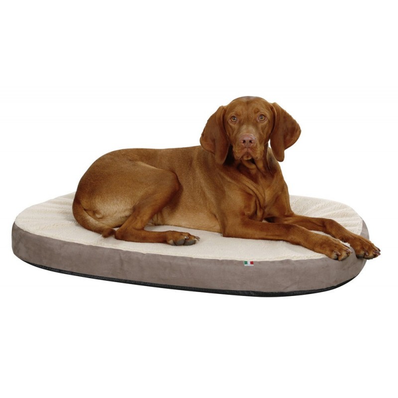 Zdravotní matrace pro psy z paměťové pěny, oválná, 72 x 52 x 8 cm, termo-elastická paměťová pěna