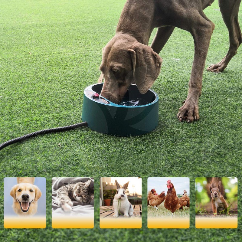 Vyhřívaná miska pro psy a jiná zvířata 2,2 l, 35 W, zabraňuje zamrznutí vody