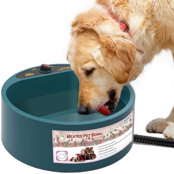Vyhřívaná miska pro psy a jiná zvířata 2,2 l, 35 W, zabraňuje zamrznutí vody