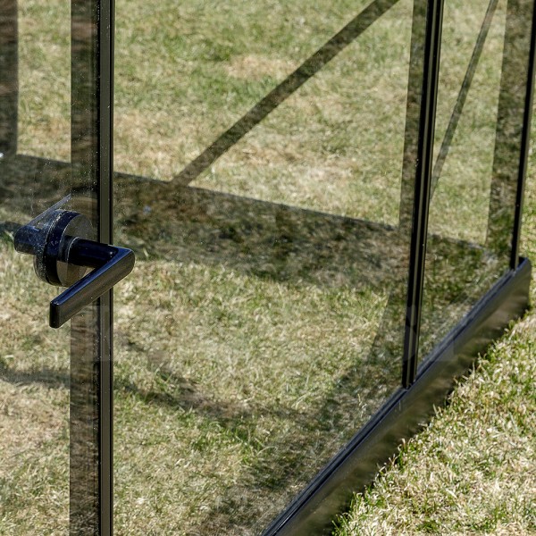 Skleník SANUS HYBRID L-08, 220 x 360 cm, kalené sklo 4 mm + 6 mm polykarbonát